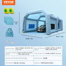 VEVOR Inflatable Paint Booth with Blowers Inflatable Spray Booth Powerful Spray BoothCar Paint Tent Air Filter System