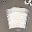 50/10pcs Plastic Transparent Packing Cellophane Bag Polka Dot Candy Cookie Gift Bag DIY Self Adhesive Pouch Candy Bags for Party
