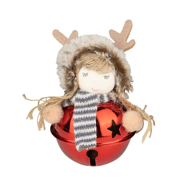 Plush Angel Doll Christmas Tree Pendant Decor Reindeer Snowman Santa Claus Doll New Year Kids Gift Christma Home Decor Navidad