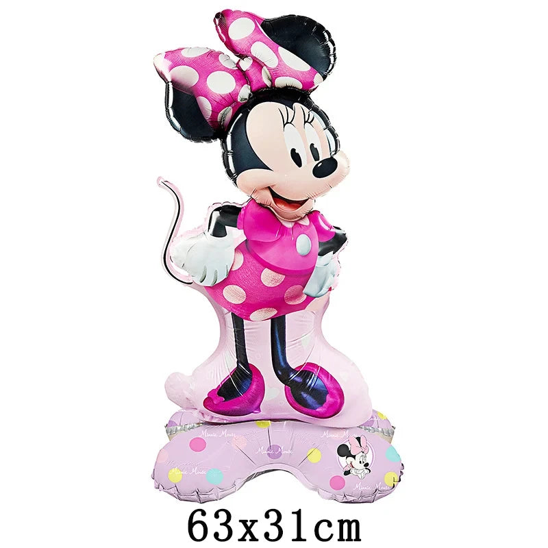 Disney Mickey Minnie Mouse Foil Balloon Baby Shower Birthday Cartoon Mickey Mouse Balloon Party Decoration Air Globos Supplies