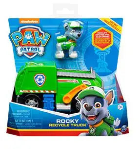 Original Paw Patrol Rex’s Dinosaur Rescue Vehicle with Collectible Action Figure Anime Doll Kids Toy Birthday Christmas Gift