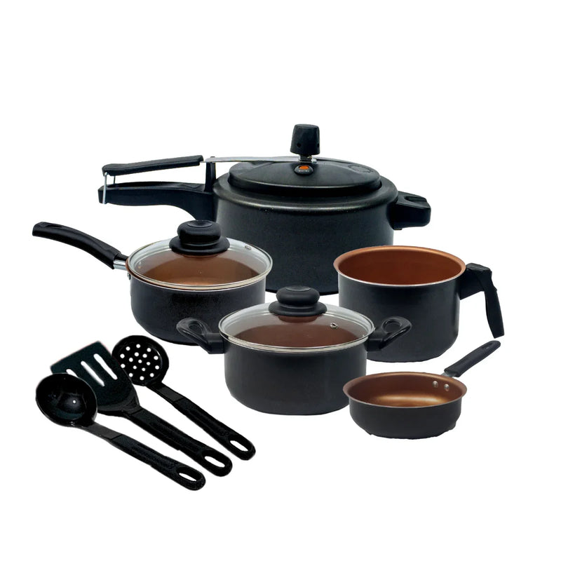 Teflom 8 PCs Rome 2.5L Non-stick Pressure Cooker Set