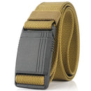 Men's Belt Magnetic Quick Release Buckle Tactical Belt Nylon Webbing Multifunctional Outdoor Work Belt Casual Sports Canvas Belt