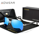 AOWEAR Herren-Flieger-Sonnenbrillen Polarisierte Spiegel-Sonnenbrillen für Herren HD-Fahr-Polaroid-Sonnenbrillen lunettes de soleil homme
