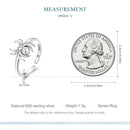 WOSTU 925 Sterling Silver Punk Spider Open Rings For Women Lovely Animal Adjustbale Ring Couple's Hip Hop Jewelry Gift CTR381