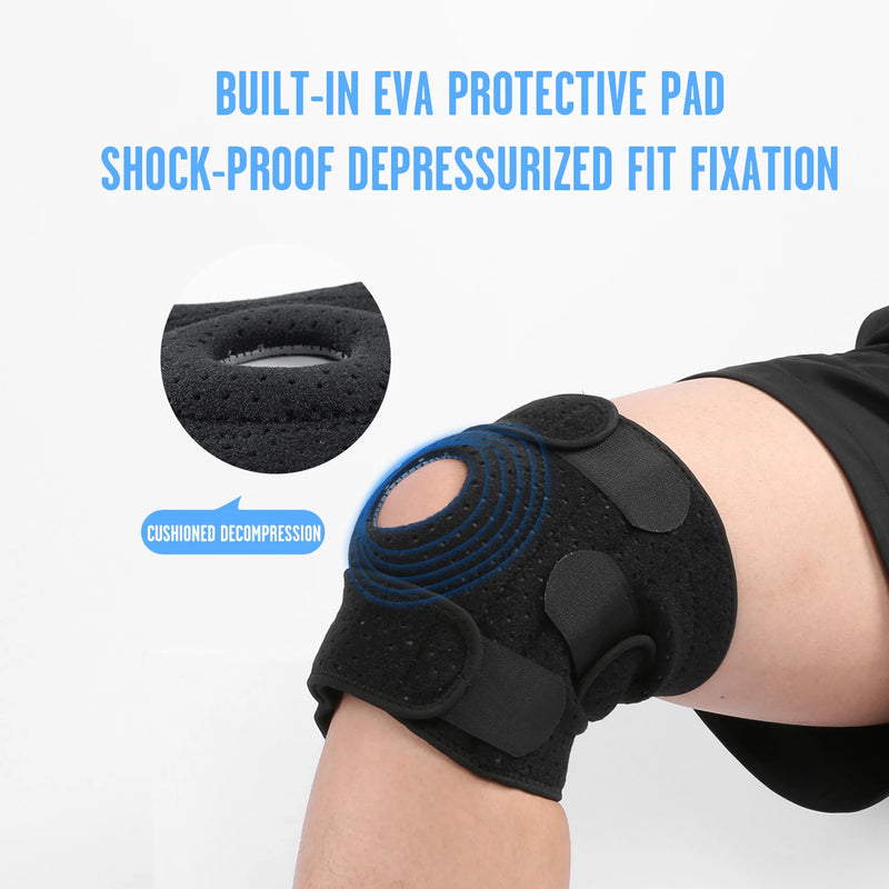 1PC Sports Kneepad Men Women Pressurized Elastic Knee Pads Arthritis Joints Protector Fitness Gear Volleyball Brace Protector