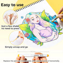 Ohuhu Nahuku Direct-Ink Acrylic Paint Markers | Flexible Brush Tip, High Opacity & Lightfast Set