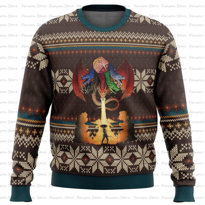 Majoras Mask Seamless Pattern Zelda Ugly Christmas Sweater Autumn Women Men Pullover Tops 2025 Fashion Couple Hoodie Sweatshirt