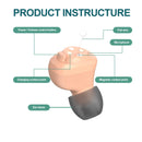 JINGHAO Rechargeable Hearing Aids Invisible In-Ear Sound Enhancer Elderly Hearing Amplifier Gift