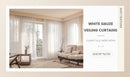 Modern Brown Voile Curtains for Kids Bedroom Living Room Sheer Curtain in Kitchen Hall Cortinas Ventana Firany Treatment Rideaux