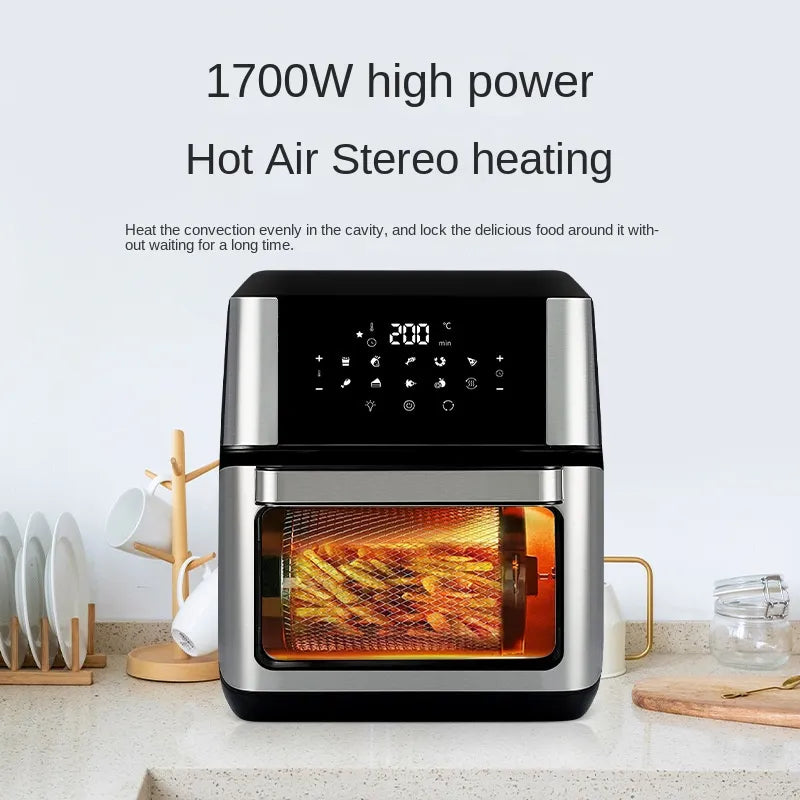 Air Fryer Visual Home Automatic Electric Oven 12 Liters Large Capacity Multifunctional Smoke-free Electric Frying Pan