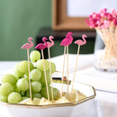 100Pcs 12Cm Disposable Party Tableware Fruit Dessert Sticks Bamboo Skewers Buffet Cupcake Decoration Wedding Supplies