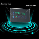 Bathroom LED Light Rain Waterfall Shower Panel Faucet Body Massage Jets Shower Faucet Stainless Steel Tub Spout Shower Column