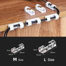 Kabelorganisator Acryl Kabelclips Kabelmanagement Kabelwickler Halter Wiederverwendbarer selbstklebender Kabelorganisator TV-PC-Kabelhalter