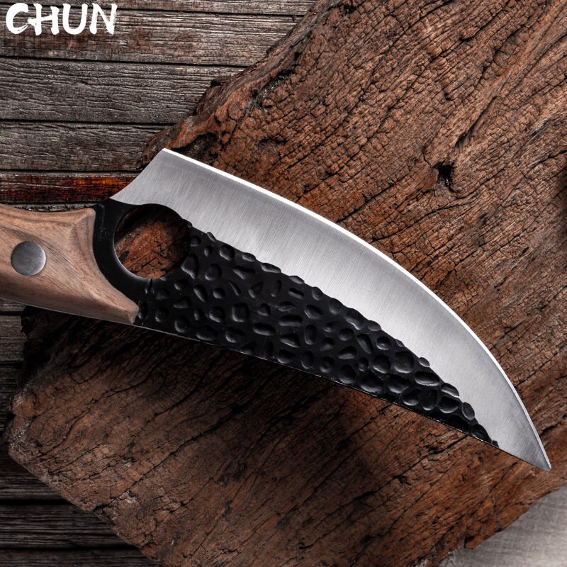 CHUN Handmade Boning Kitchen Knife 5Cr15Mov Stainless Steel Fishing Filleting Knives Set Outdoor Serbian Cooking Butcher Cleaver