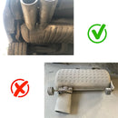 304 Stainless Steel Quad Car Exhaust Pipe For BMW E90 E92 E93 320i 325i Changed M3 M4 Bumper Exhaust Tip Mufflers Exhaust System