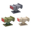 Military MOC Sentry Building Block Soldier Sandbag Fence Cannon Shell Barbed Wire Weapon Rack Training Field Watchtower Toy K018