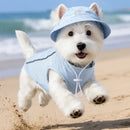 The Canopy Walker | Lightweight Canine Cooling Vest with Integrated Sun Cap