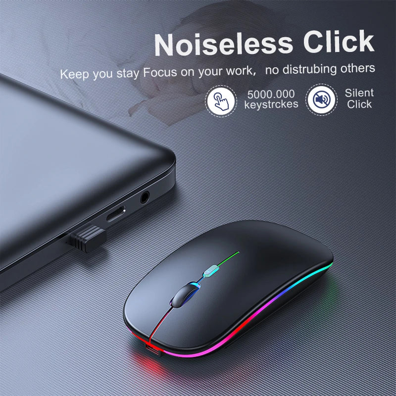 Wireless Mouse Computer Bluetooth Mouse Wirelesss Rechargeable Mause Ergonomic Silent Mouse Gaming Mous For Laptop Tablet PC