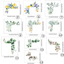 Creative Rose Daisy Peony Flowers Leaves Green Plant Wall Switch Stickers PVC Light Plugs Switches Plant Decals Home Decor Gifts