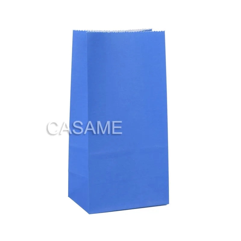 Mini Kraft Paper Bags 10pcs/lot Stand Up Dot Bags Child Party Birthday Food Paper Kraft Seal Gift Packing Treat Bag Supplies