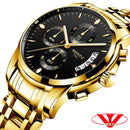 NIBOSI Watch Men Top Brand Luxury Blue Male Date Quartz Mens Watches Waterproof Sport Watch Clock Wristwatch Relogio Masculino
