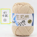 2Pcs Milk Cotton Knitting Yarn Soft Warm Yarn for Hand Knitting Worsted Crochet Threads Wool Line for Handmade
