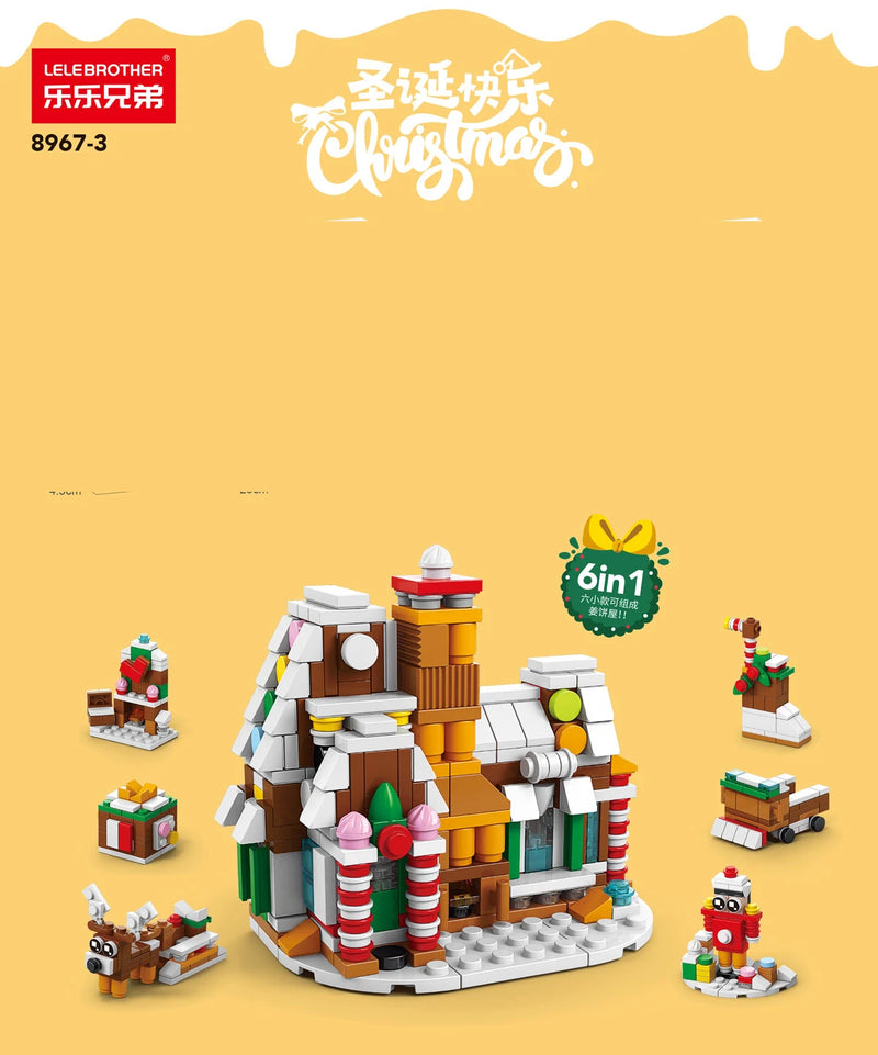 Christmas Village Building Set Tree House Mini Bricks Building Blocks Toys for Children Girls 7 to 10 Year Adults Block Boy Gift