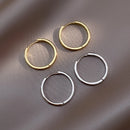 925er Sterlingsilber Hot Sale Creolen Einfache Temperament Kreis Hot Semale Sexy Schmuck Geschenk für Frauen