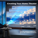 Smart HD Projector 4k High Brightness Android 11 1280*720P 390 Ansi 2.4G&5G Wifi BT5.2 H713 Home Theater Portable LED Projector
