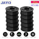 JAYO 3D Filament Printer PLA PLUS/PLA /PETG/PLA+2.0/ABS/TPU 1.75mm 10Rolls for FDM 100%No bubbel 3D Printer Materials DIY Gift