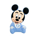 1/3/10pcs Silicone Teether Cartoon Disney Mickey Head Animal Food Grade DIY Baby Teething Teether Toy Accessories Ring