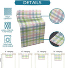 Easter Colorful Stripes Plaid Checkered Linen Table Runner Dresser Scarf Reusable Kitchen Dining Table Runner Easter Decorations