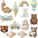 Matte Color Theme Cartoon Bear Rainbow Plane Car Foil Balloons Happy Birthday Party Decorations Kids Baby Shower Supplies