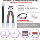 2/3/4pin LED Strip Connector Solderless Strip Light to Copper Electrical Connector For 5835 RGB WS2812B Strip to Wire Terminals
