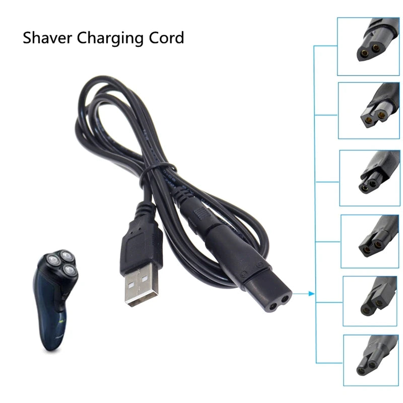 6 PCS/7 PCS /8 PCS  Power Cord 5V Replacement Charger USB Adapter Suitable for All Kinds of Electric Hair Clippers