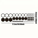 52pcs Honeycomb Auto Vinyl Decals Large and Small Combination Hexagonal Stickers DIY Car Body Cool Styling Open Style Decoration