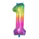 40inch 1st Turquois Rose Gold Silver Big Number Foil Helium Balloons Baby Shower 1 Years Old Birthday Party Decoration Globos