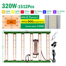 Vollspektrum-LED-Pflanzenlampe 240W 320W 400W SMD3030 faltbare LED-Pflanzenlampe für Gewächshausblumen, Sämlingszuchtzelte, Hydroponik