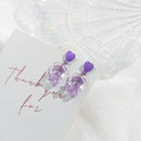 Lovely Acrylic Candy Pendant Women's Earrings Rainbow Gummy Bear Glittering Candy Earrings 2023Korean Fashion Sweet Girl Jewelry