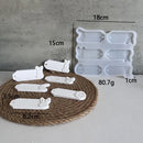 6 in 1 Easter Rabbit Egg Pendant Silicone Mold Easter Hanging Label Casting Molds Bunny Aromatherapy Plaster Hanging Tag Mold