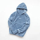 Coral Fleece Pajama Set Couple Pyjamas Suit Women Men Winter Thicken Sleepwear Loose Sleep Set Homewear Soft Warm Pijama Hoodies