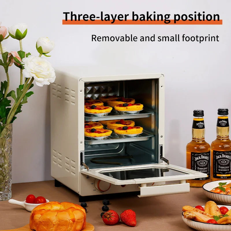 12L Large Capacity Electric Air Fryers Toaster Oven mechanical Household Kitchen 360°Baking Convection Oven Deep Fryer Oil free