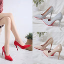 Women Shoes Spring Patent Leather Stiletto Women's Single Shoes Pointed Dress Bride Bridesmaid Wedding Shoes