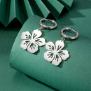 Skyrim Frauen Mädchen Blumen Ohrstecker Edelstahl Gold Farbe Böhmische Tropfenohrringe Koreanische Mode Schmuck Weihnachtsgeschenk