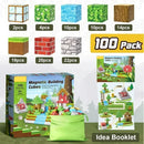 Magnetic Building Blocks Mine World Magnet Cubes Forest Set for Boy Girl Kid Age 3+ DIY Model Children STEM Sensory Toy Gift