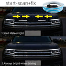 150CM 180CM Scan Starting LED Car Hood Light Daytime Running Light Universal Flexible Dynamic Car DRL 12V Ambient Light