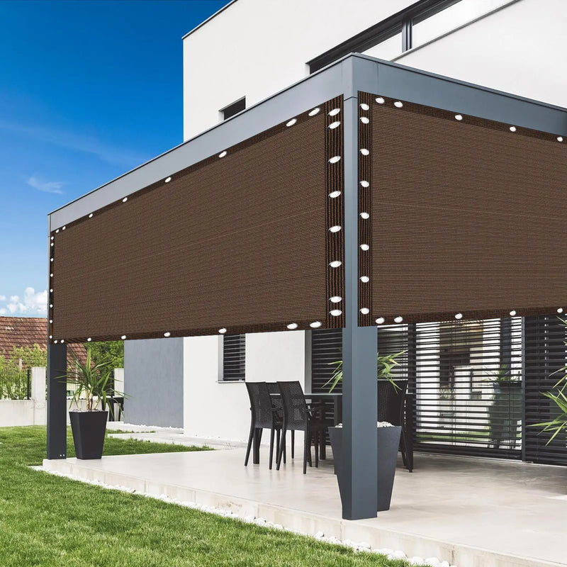 Shade Cloth 90% Sun Shade Fabric Privacy Screen Shade Cover with Grommets Patio Canopy Shade Net for Garden Outdoor Pergola