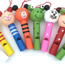 10-30PCS Wooden Cartoon Whistle with Rope Kids Birthday Wedding Party Guest Gift Souvenir Easter Boys Girls Classroom Prize Gift