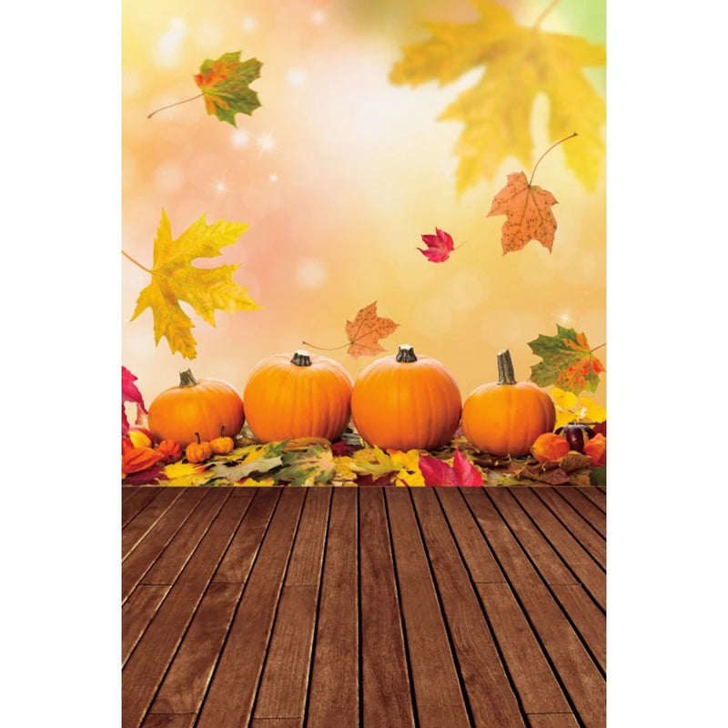 Autumn Landscape Backdrop Fall Forest Maple Fallen Leaves Nature Scenery Harvest Thanksgiving Portrait Photography Background